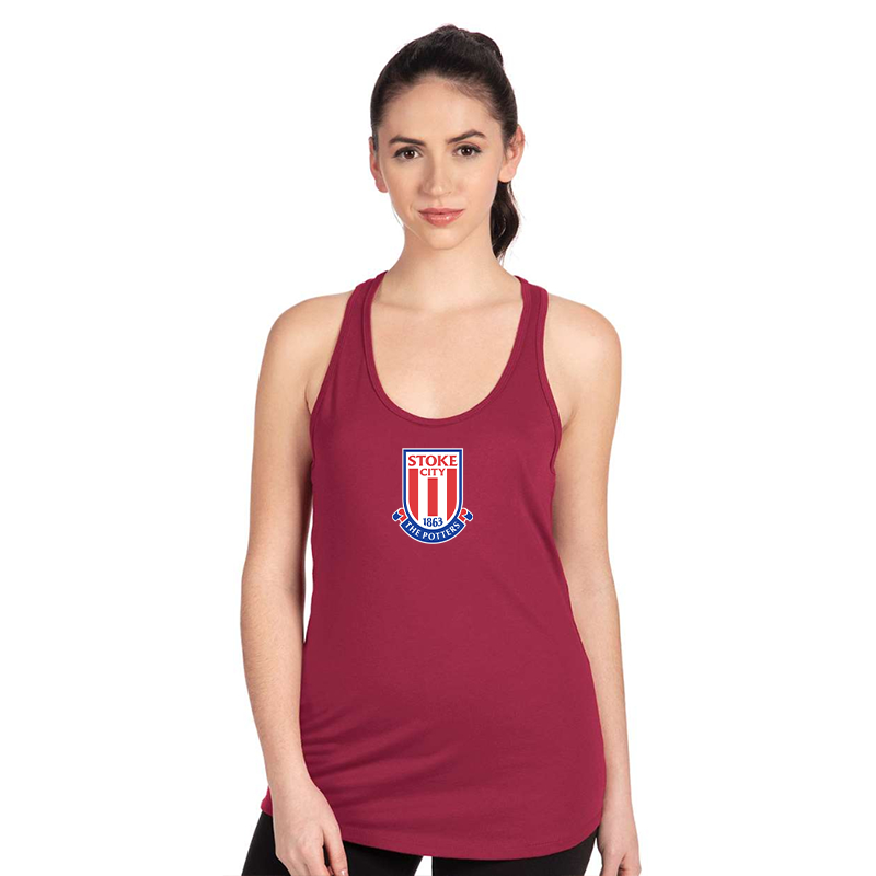 Women's Stoke City Soccer Next Level Ideal Racerback Tank